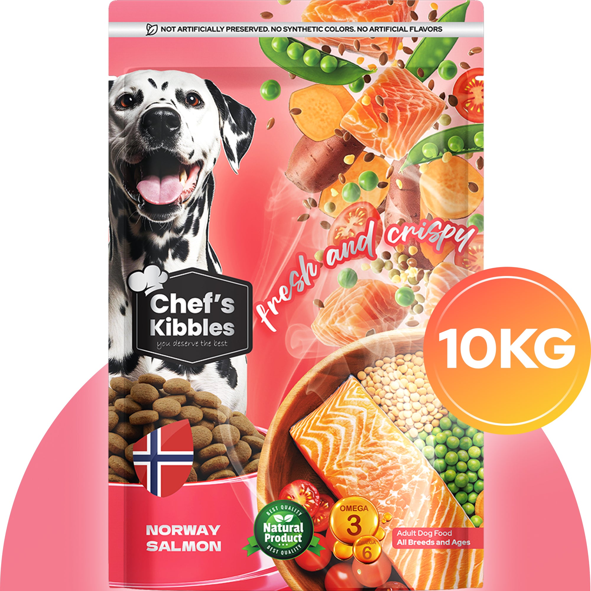 Chef’s Kibbles Norveç Somonlu Yetişkin Köpek Maması 10KG