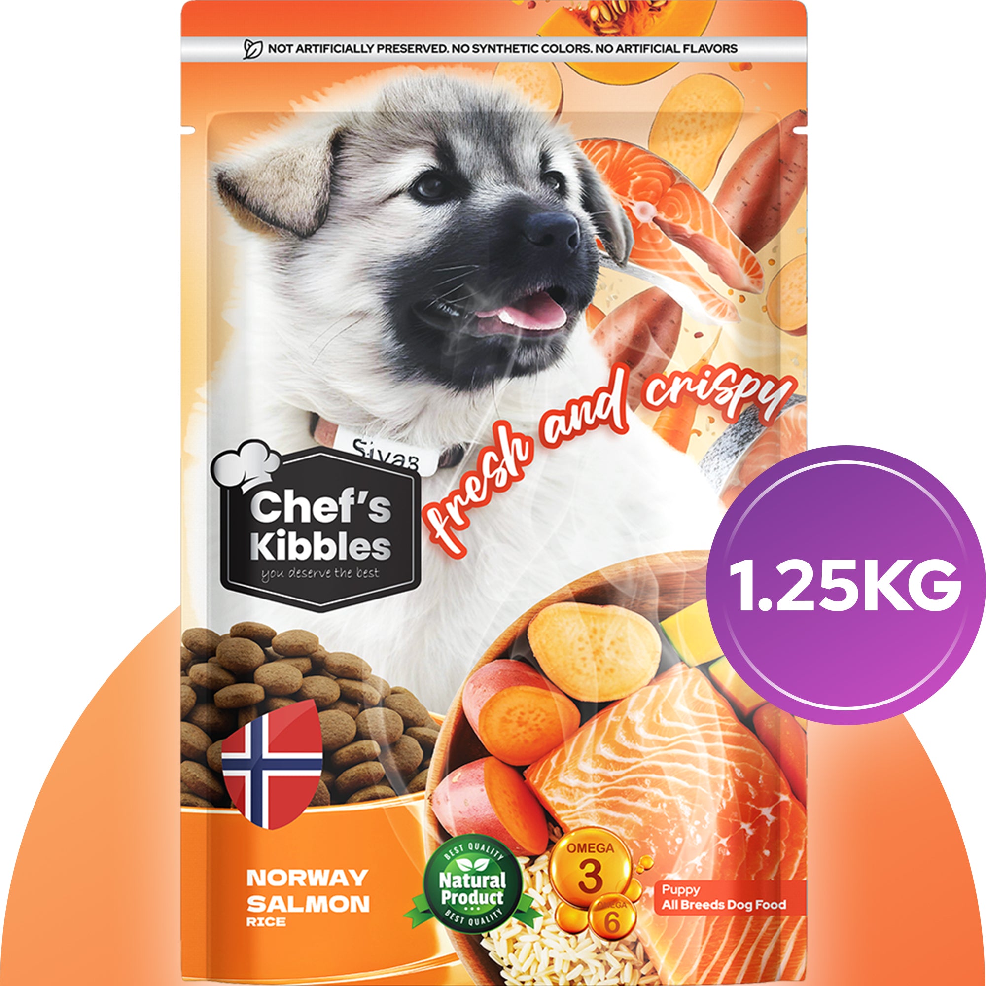 Chef’s Kibbles Norveç Somonlu Yavru Köpek Maması 1.25KG