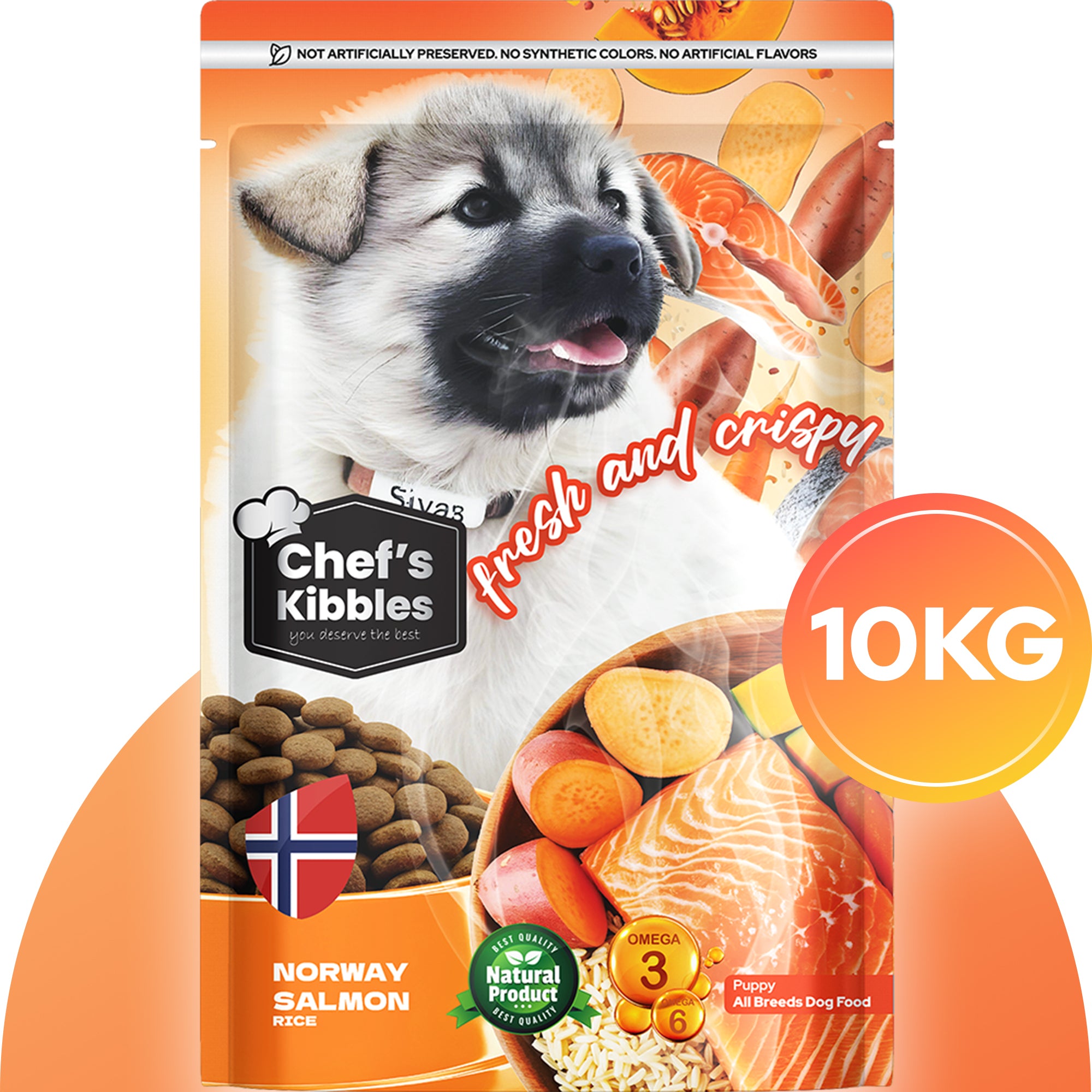 Chef’s Kibbles Norveç Somonlu Yavru Köpek Maması 10KG