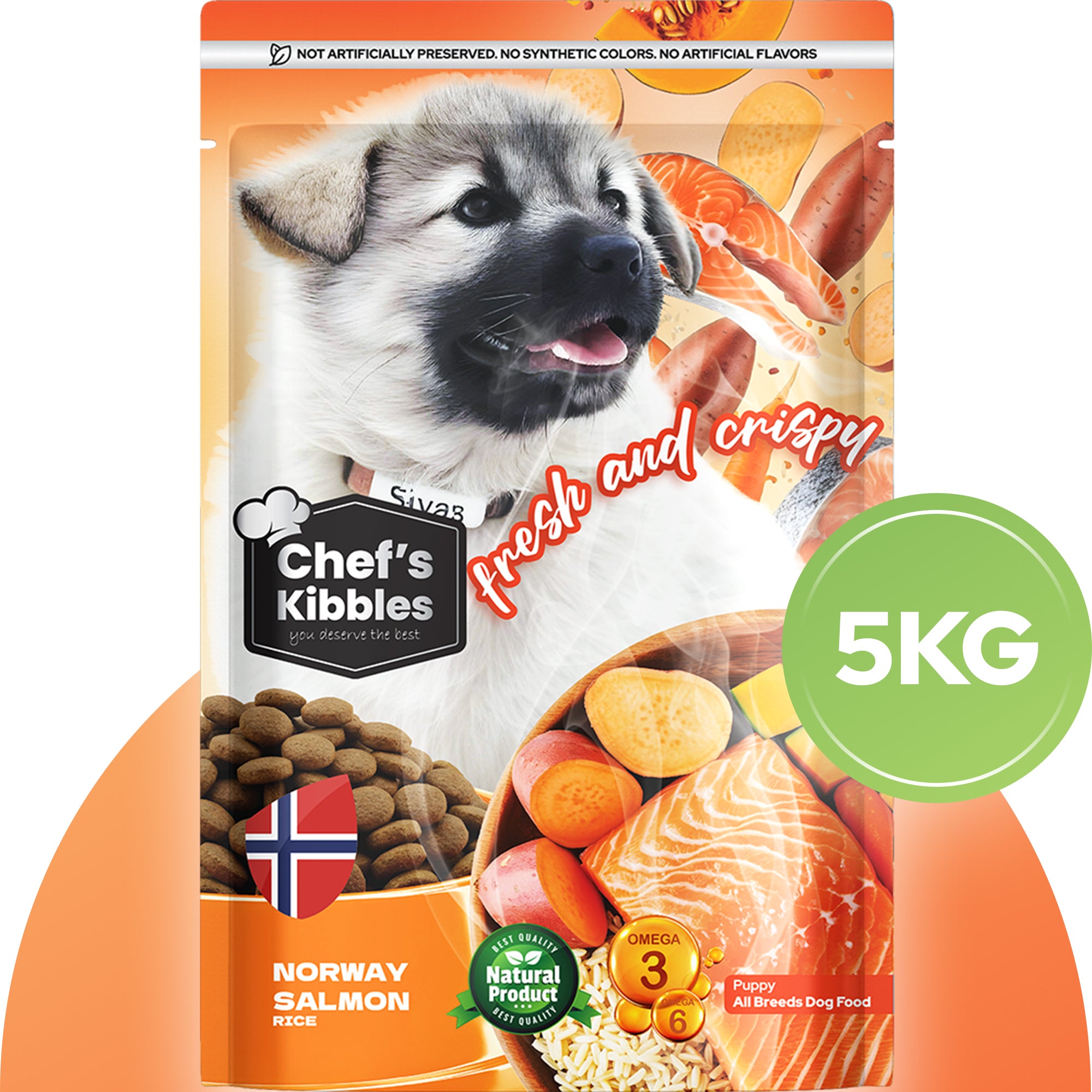 Chef’s Kibbles Norveç Somonlu Yavru Köpek Maması 5KG