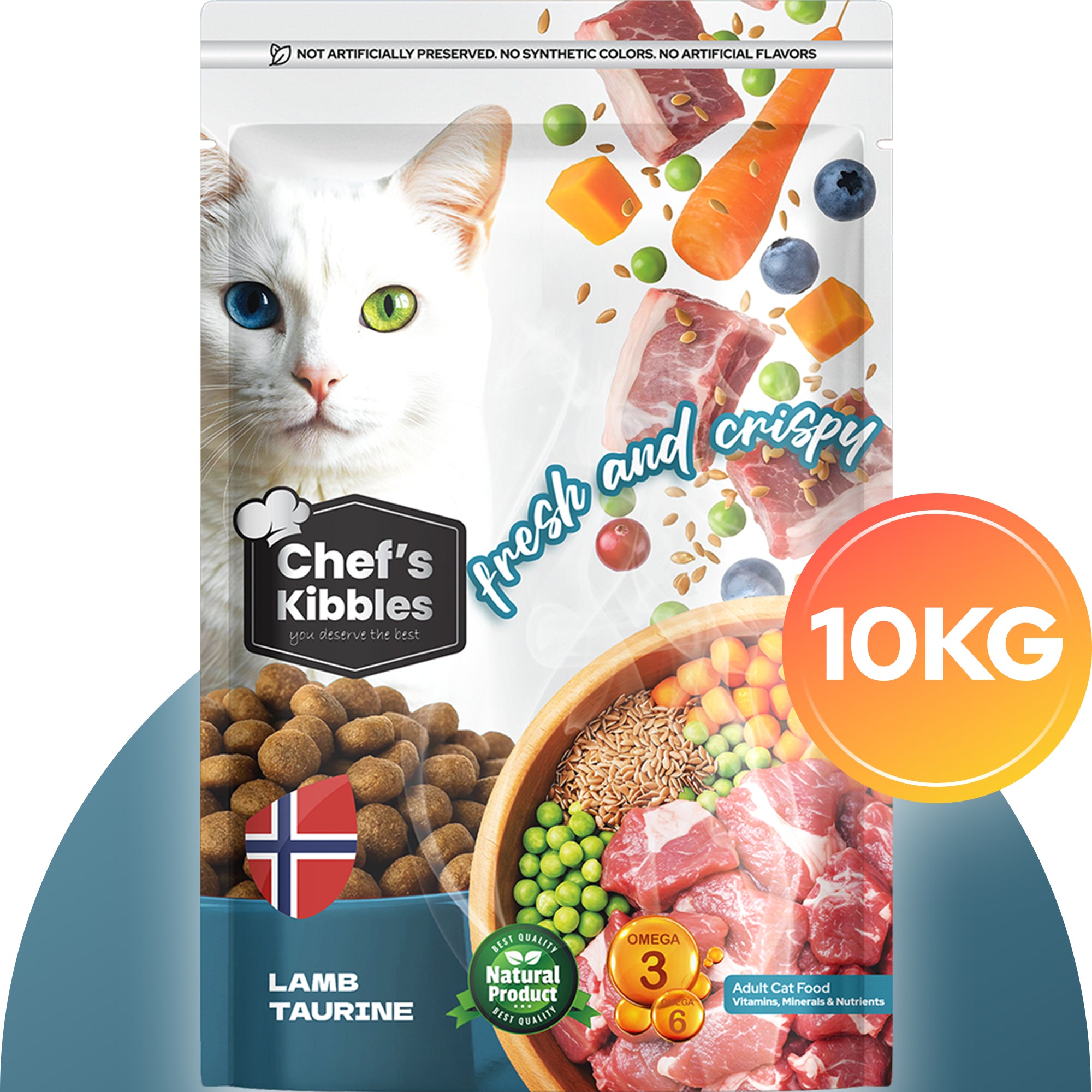 Chef’s Kibbles Kuzulu Yetişkin Kedi Maması 10KG