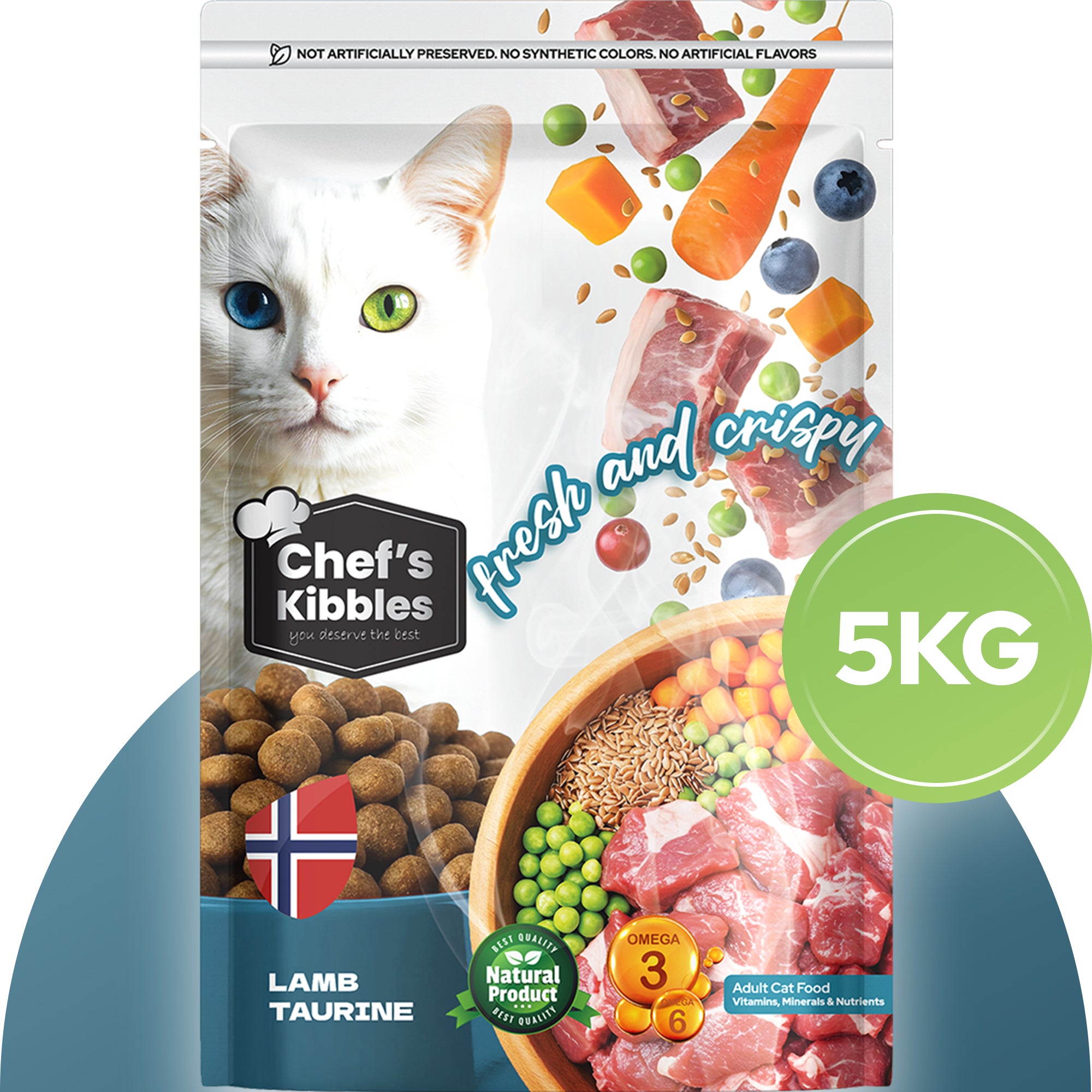 Chef’s Kibbles Kuzulu Yetişkin Kedi Maması 5KG
